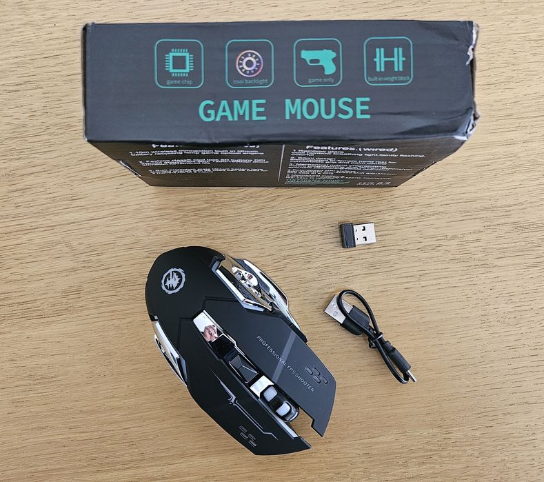 Rato Gaming Ergonómico Sem Fio