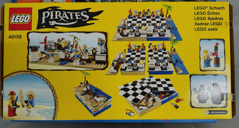 Xadrez LEGO Piratas 40158 – Set Descontinuado, Colecionador!