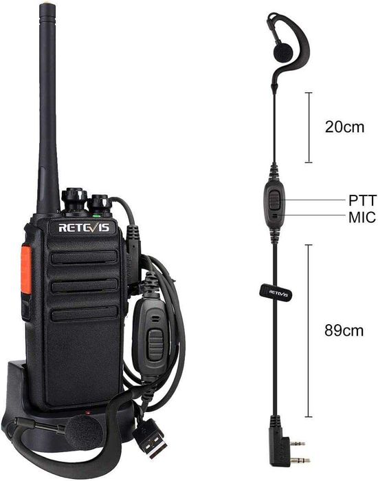 Rádios Walkie Talkies 2 X Retevis - 400-470MHZ - 16 Canais RT24