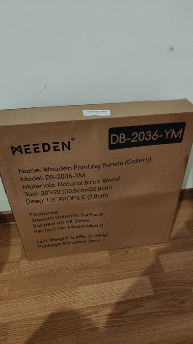 Дошка MEEDEN Artist Birch Wood Canvas, глибина 1,5 дюйма, 50 x 50 см
