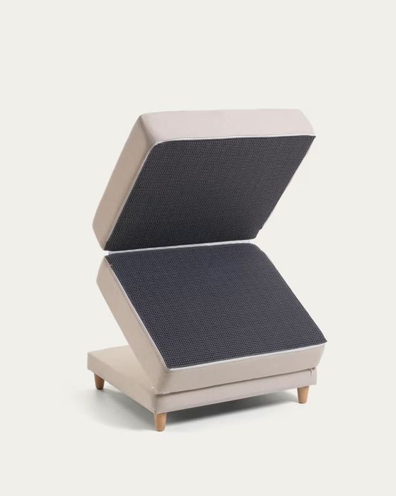 Pufe-cama compacto e super confortável - Cinza Claro