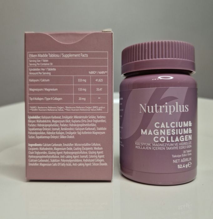 Kolagen Wapń Magnez Nutriplus Farmasi Tabl.