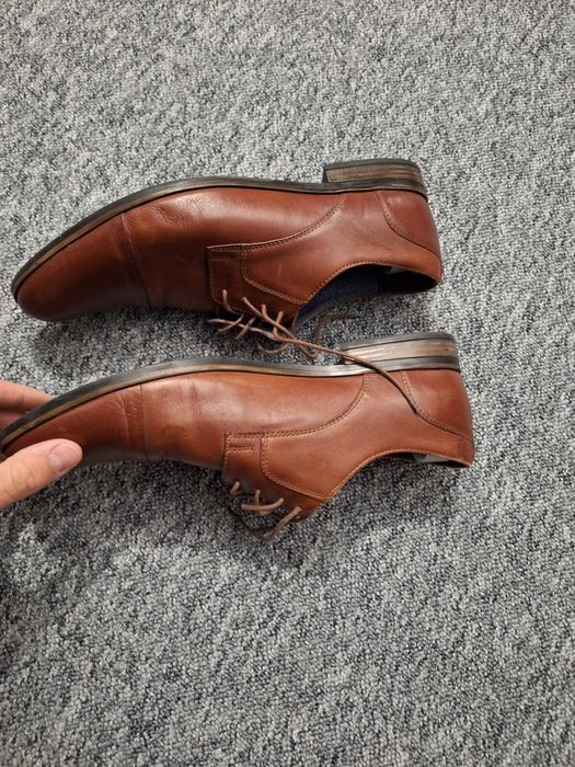 Buty męskie Gino Rossi skórzane brązowe r. 44