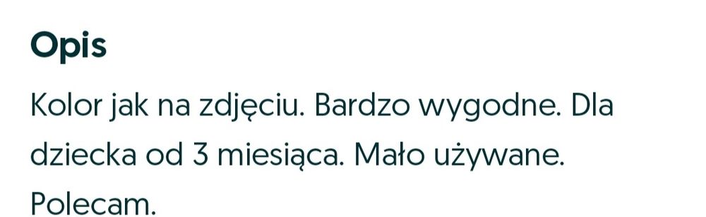 Nosidełko dla malucha