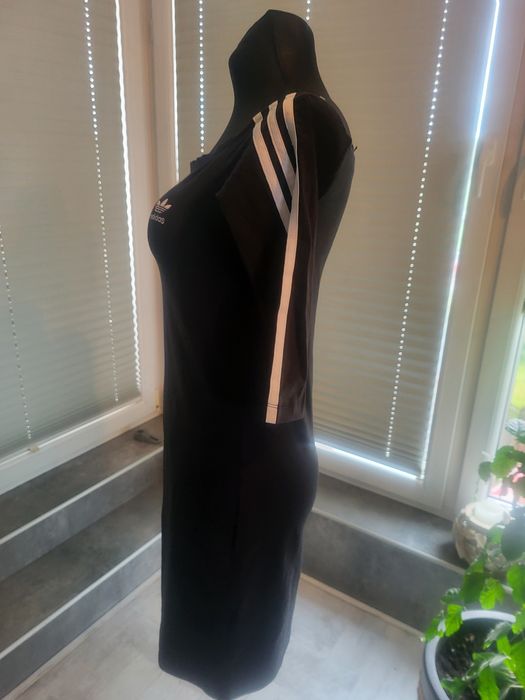 Sexi czarna sukienka adidas 42 S M L NOWA