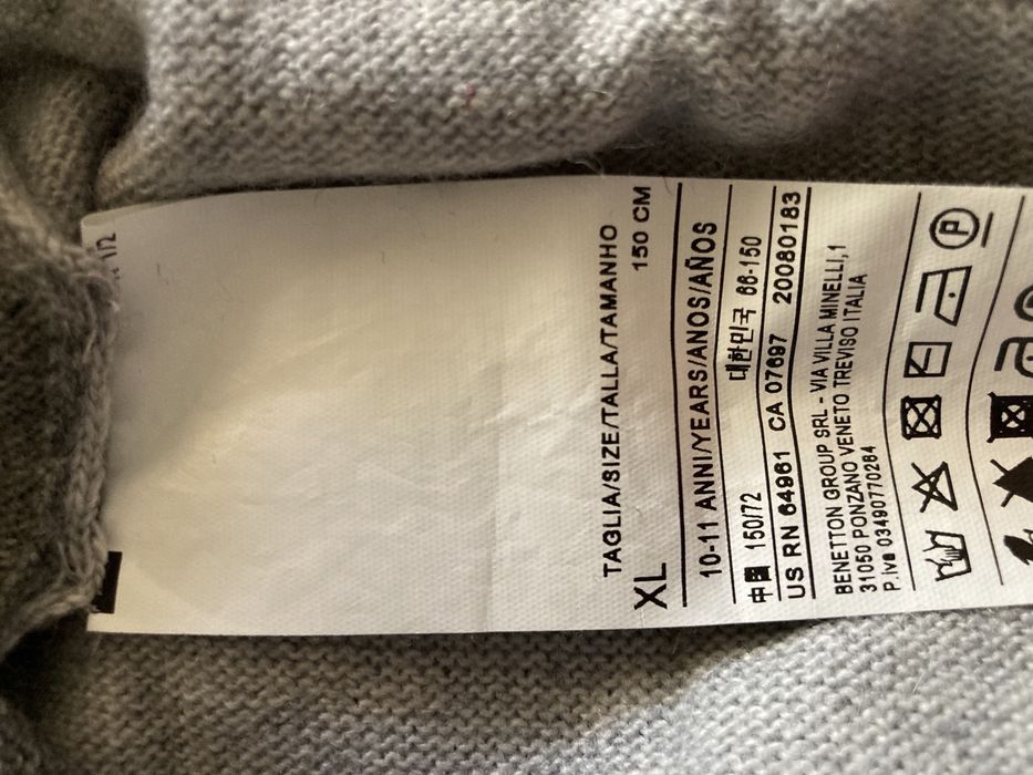 Camisola de malha Mickey Benetton  10/11anos