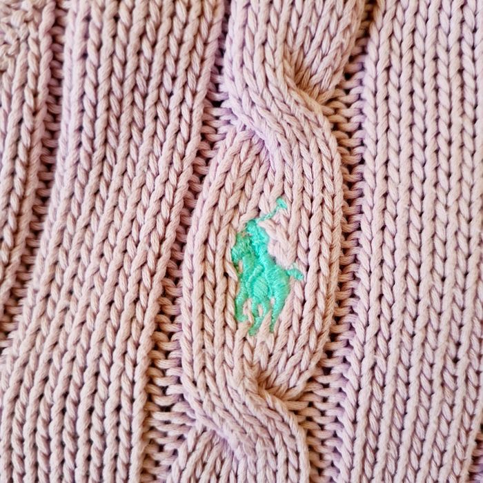 Oryginalny sweter Polo Ralph Lauren lila fiolet  XS