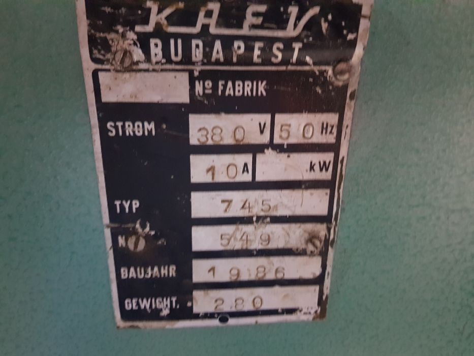 Kombajn szewski 1986 r.