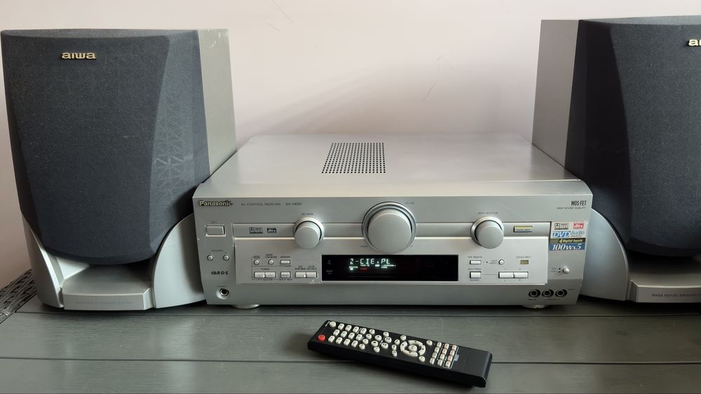Amplituner Panasonic SA-HE90 kino 7.1 z pilotem BDB