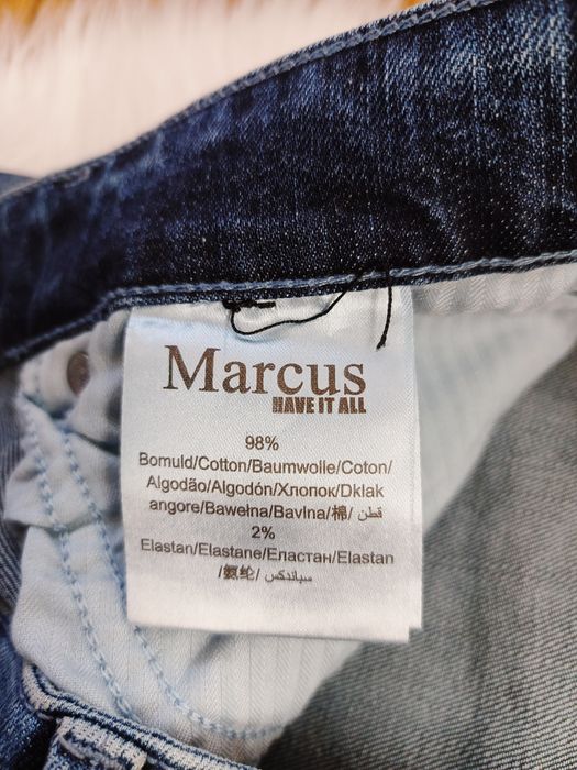 Jeansy Marcus W32 L30 indygo regular fit, 98% bawełna, 2% elastan