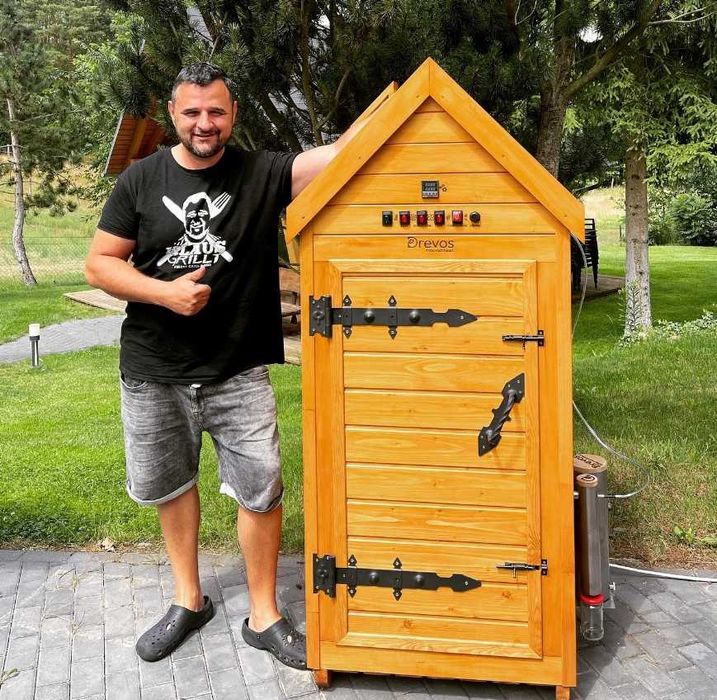 Коптильня 4в1 коптилка холодное и горячее копчення з сушкою РОЗСТРОЧКА