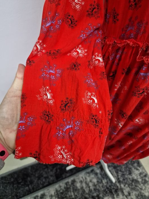 Sukienka czerwona wiskozowa rozmiar XL