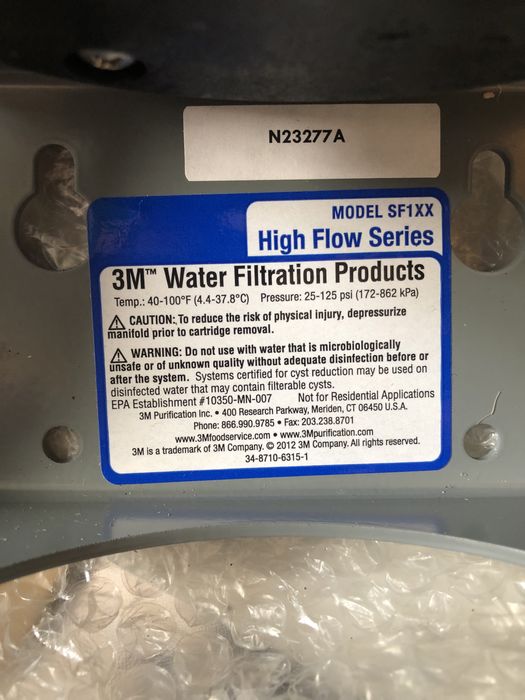 Sistema de filtração de água 3M p/ horeca