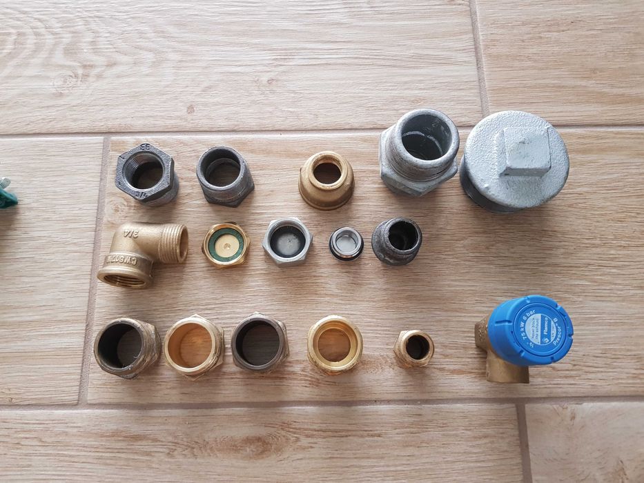 Kolano PEX, nypel mosiężny, kolano PP 32, kolano miedziane