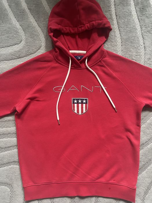 Bluza Gant czerwona rozmiar S/M 87% bawelna