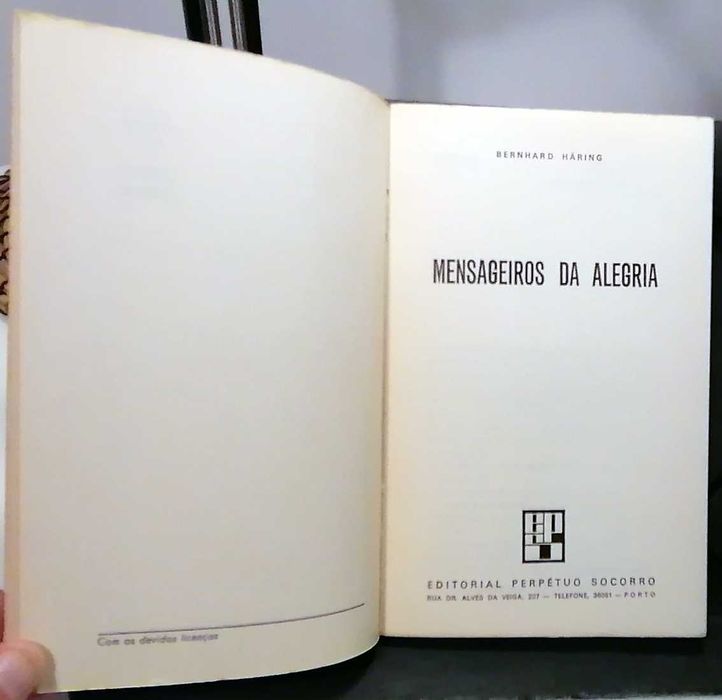 Mensageiros da Alegria, de Bernhard Häring
