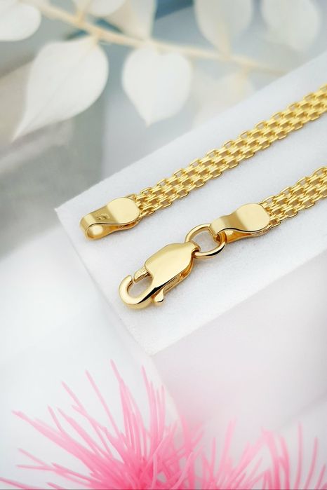 Bismarc. Bransoletka złota. Próba złota 585