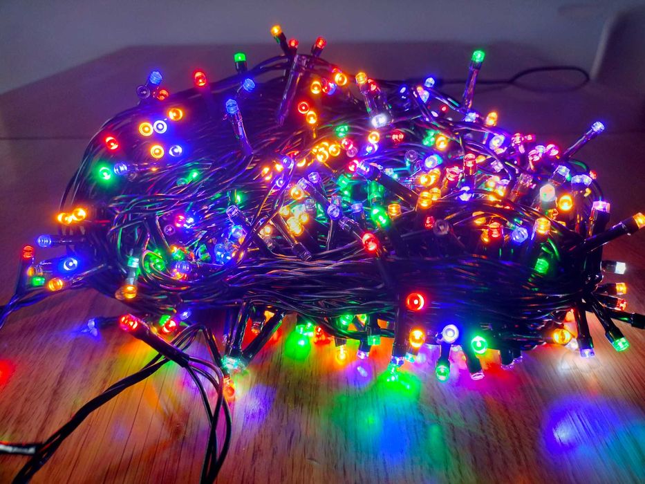 Lampki choinkowe 500 led multikolor nowe zewnętrzne i wewnętrzne 35m