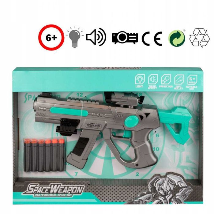 Pistolet zabawka na strzałki piankowe NOWY !!!