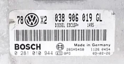 Centralinas, Audi, VW  1.9 TDI ref: 038906019EH, 038906019GL,