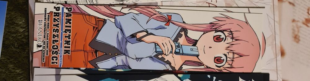Zakładka z serii Mirai nikki Pamiętnik przyszłości  wydawnictwo Waneko