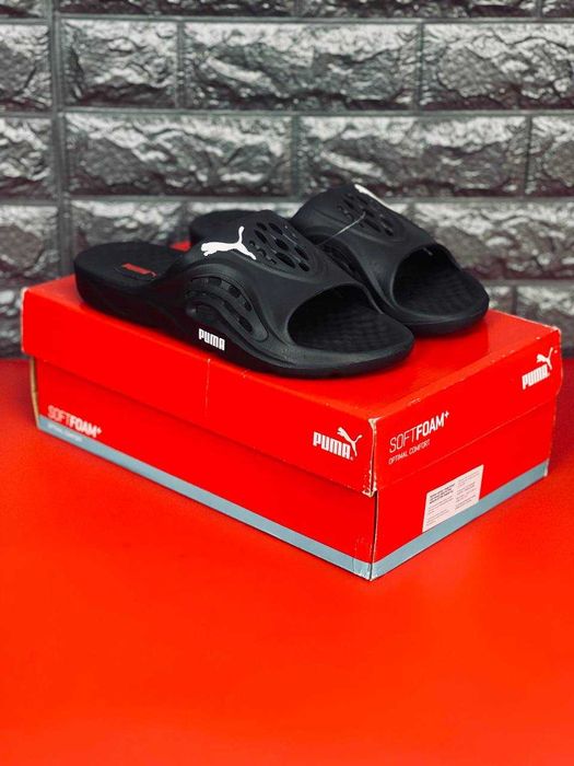 Шлепанцы мужские 693 грн  Шлепки Puma мужские Dark Black/  Супер распродажа! Шлепанцы Пума / черные мужские тапки на лето