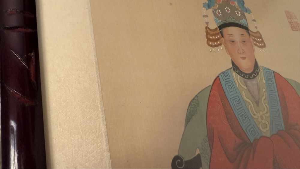 Quadros pintura aguarela em seda chines