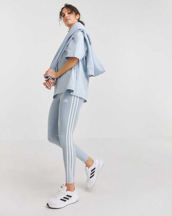 Набір блакитні лосини та кофта Адідас для дівчаток