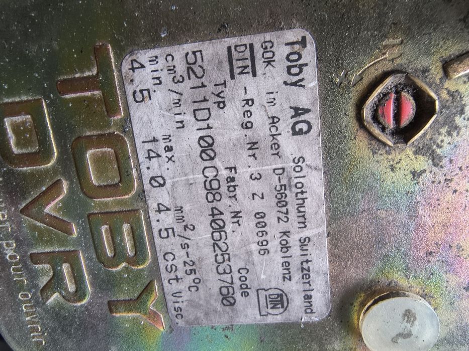 Toby DVR regulator zawór oleju paliwa do piec olejowy