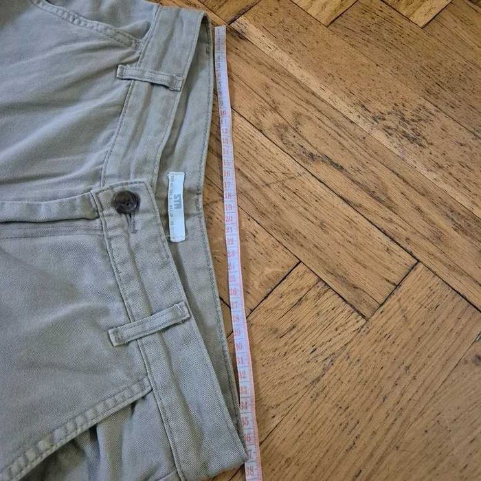 spodnie damskie beżowe stradivarius 40 L szerokie nogawki kieszenie hit
