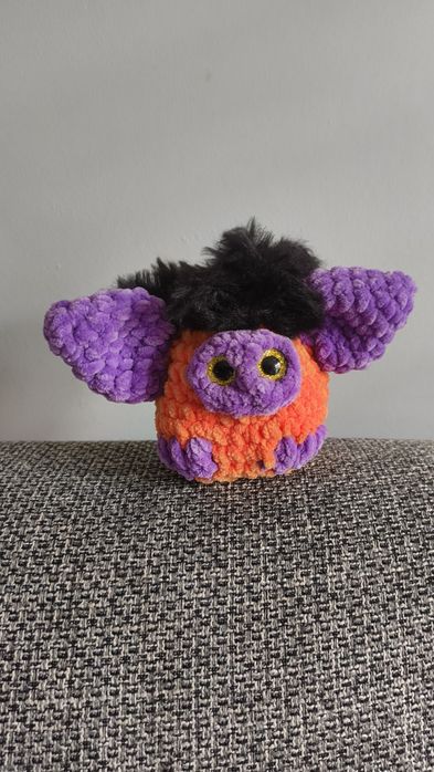 Furby zrobiony na szydełku , mini Mofu Handmade