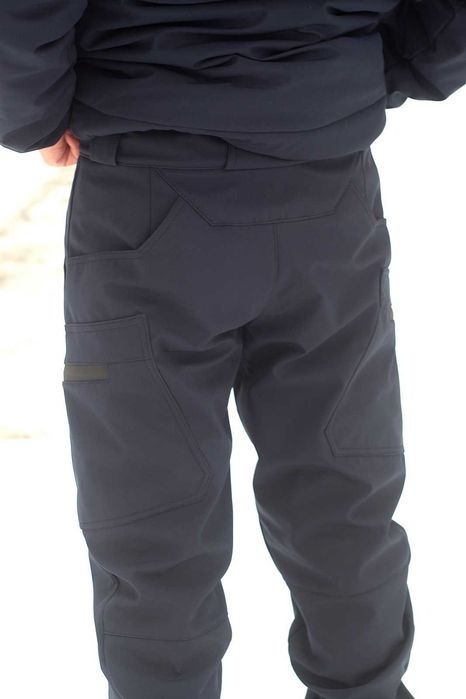 Куртка ветро и влагозащитная SoftShell софтшелл темно синяя