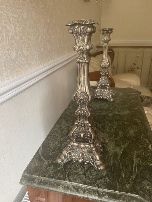 Підсвічники срібні