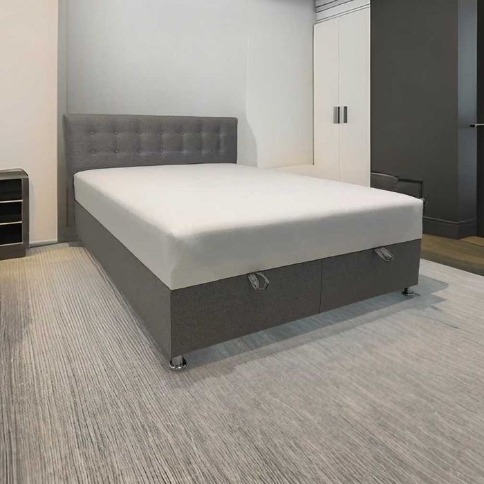 Кровать "Кира" кремовый с современным дизайном. Ліжко, Доставка занос