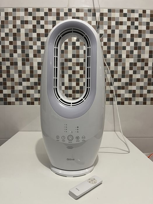 Ventilador Qilive com LED + controlo