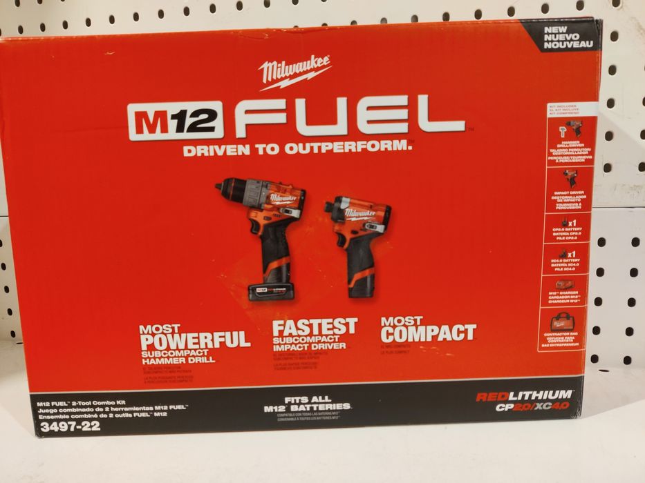 Milwaukee M12 Fuel 3497-22 набір шуруповертів Оригінал США