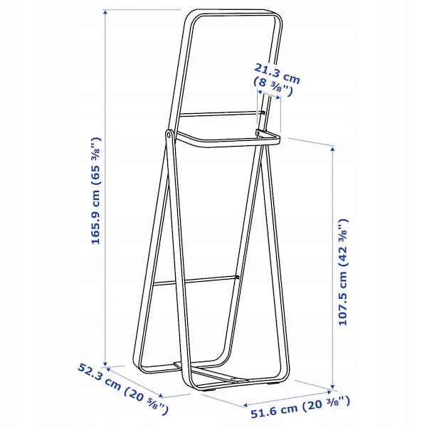 Lustro stojące ikea ikornnes
