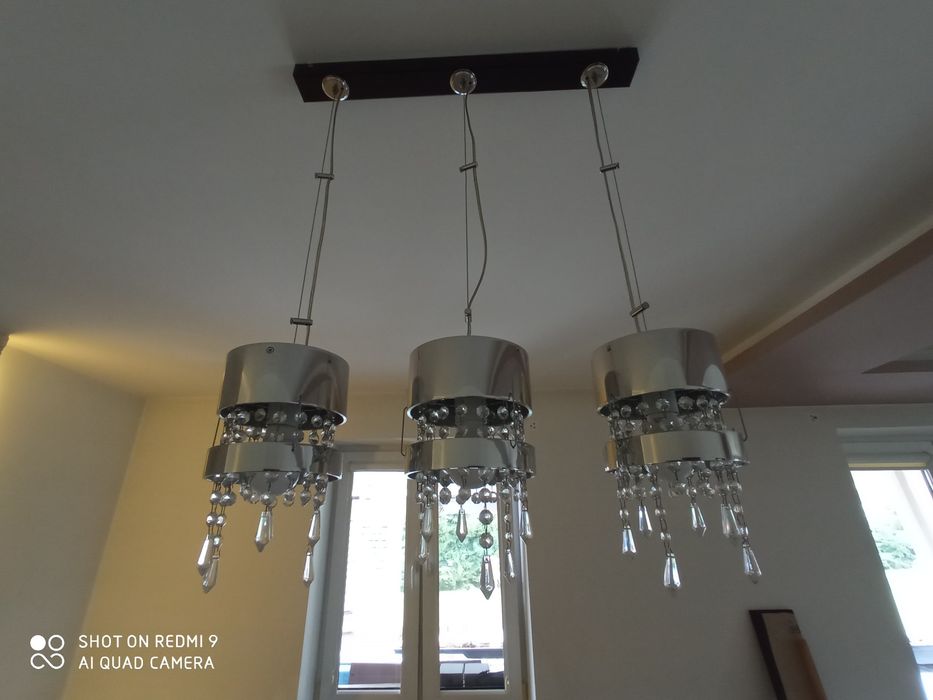 Lampa wisząca z kryształkami