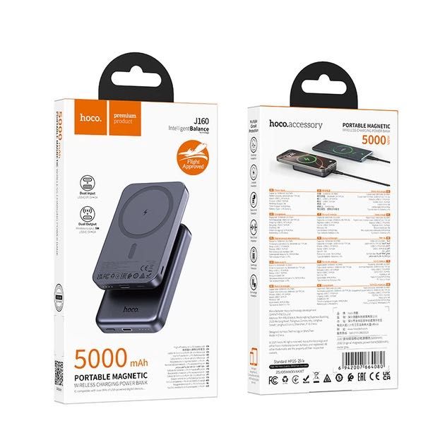 Повербанк HOCO J160 J141 J160A J117A 5000 10000 mAh MagSafe бездротова зарядка