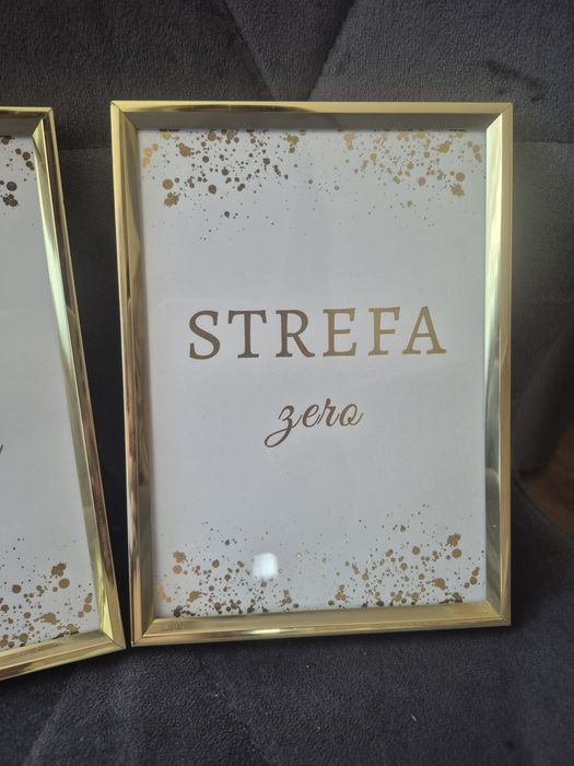 Tabliczki kącik dla dzieci i strefa zero ślub i wesele