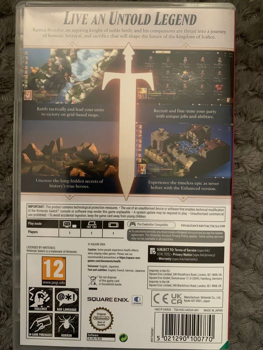 Final Fantasy Tactics Ivalice Chronicles Switch