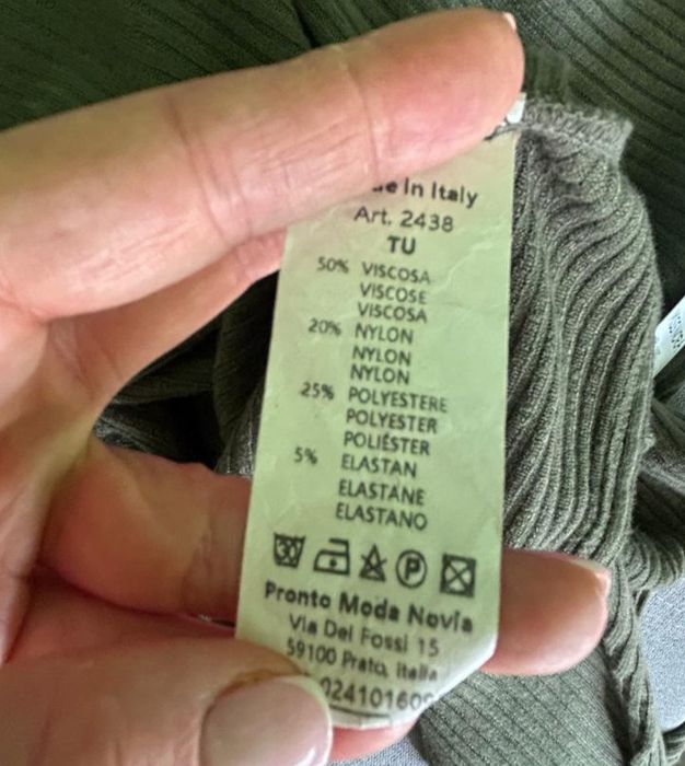 Bluzka sweter nietoperz khaki