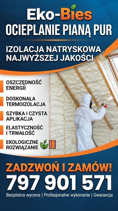 Ocieplanie natryskowe Pianą