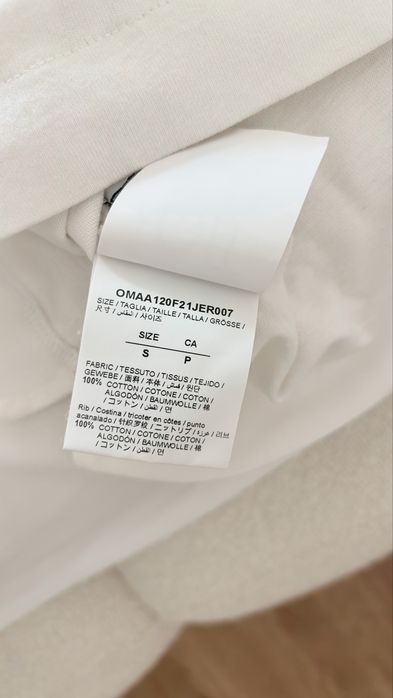 T shirt offwhite tamanho S