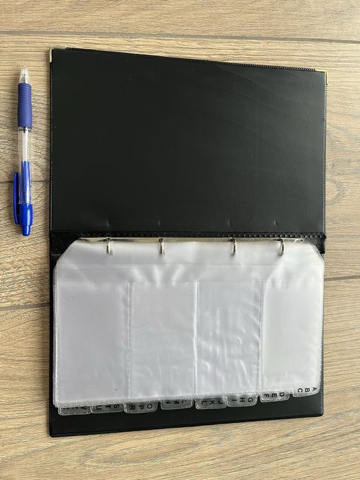 Czarny wizytownik 25 arkuszy