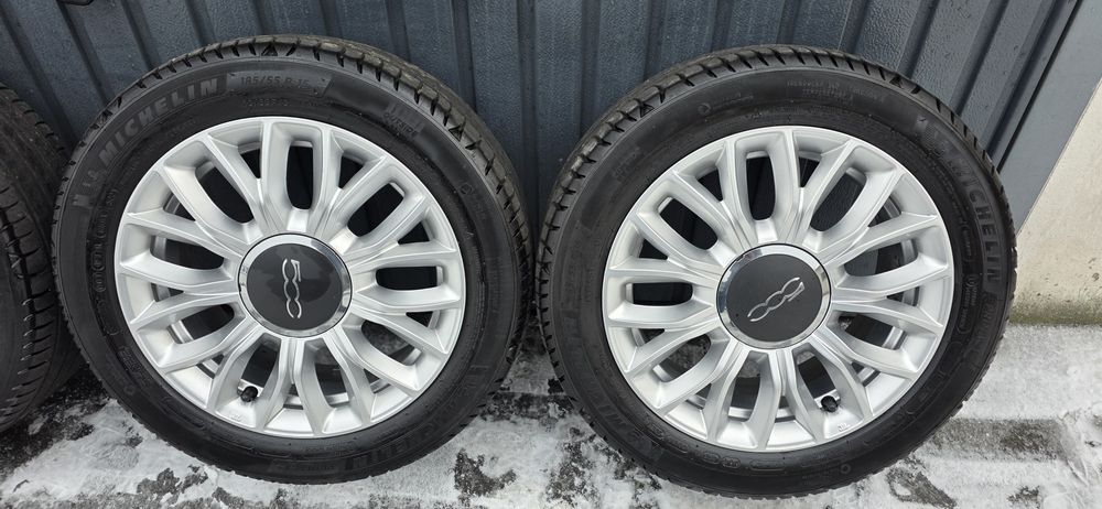 Koła Felgi Aluminiowe FIAT 500 Michelin 185/55/15 24r 6m ET35 4x98NOWE