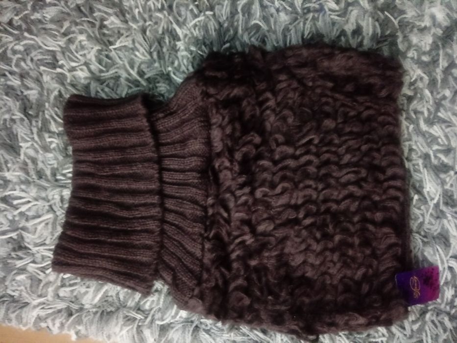 Komin szal fałszywy golf damski