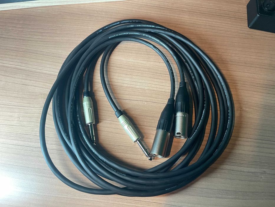 2 x Kabel XLR - Jack TRS - SCHULZ - 2 x 3m