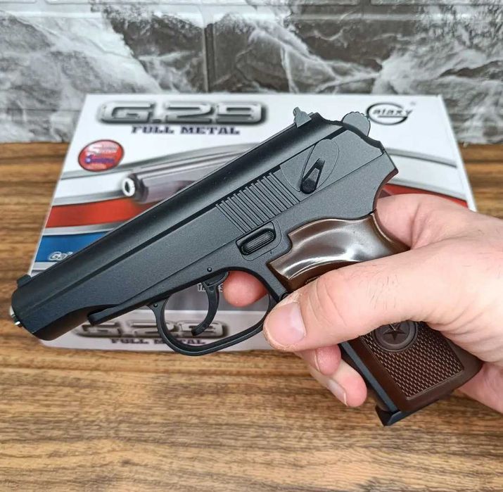 Пістолет на кульках Макарова ПМ Galaxy Металевий дитячий іграшковий