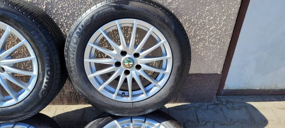 Alufelgi ALFA ROMEO 5X110 z oponami 215/60 R16 lato